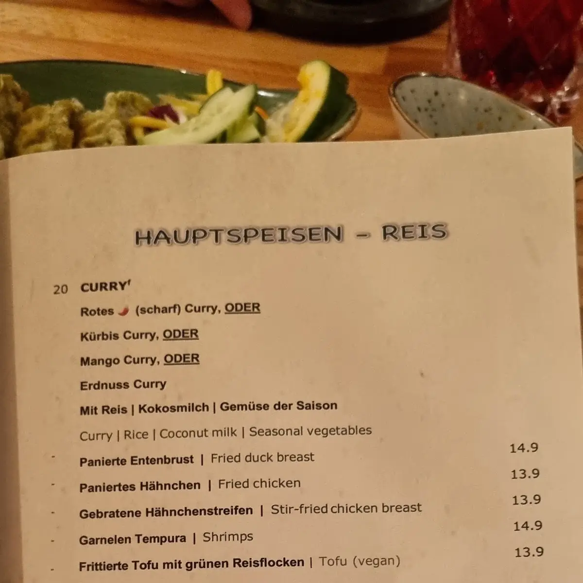 Speisekarte photo 2
