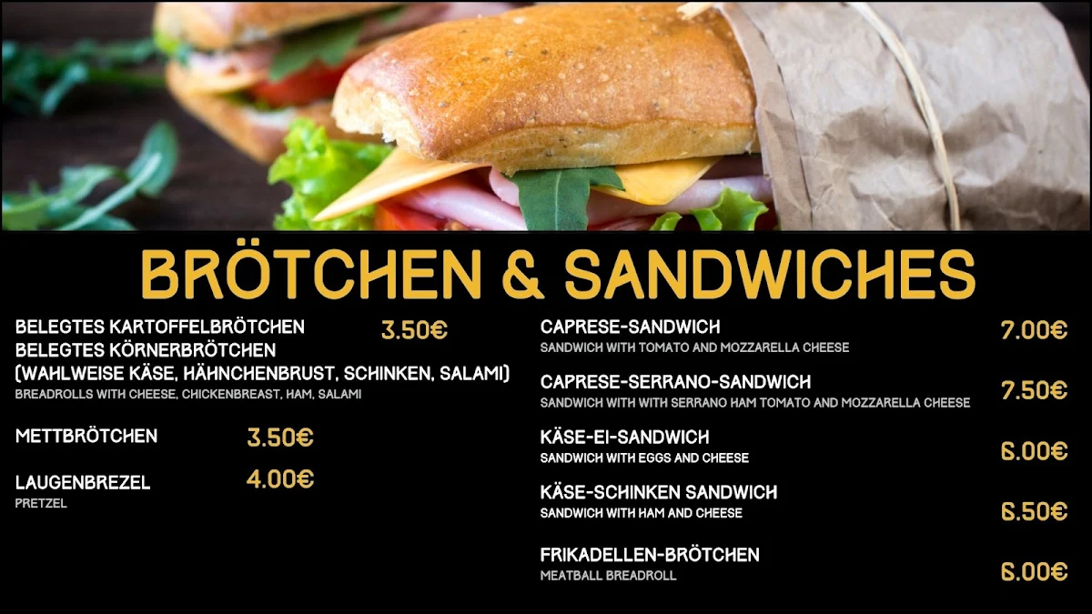 Speisekarte, Jetlag Bar-Bistro-Café