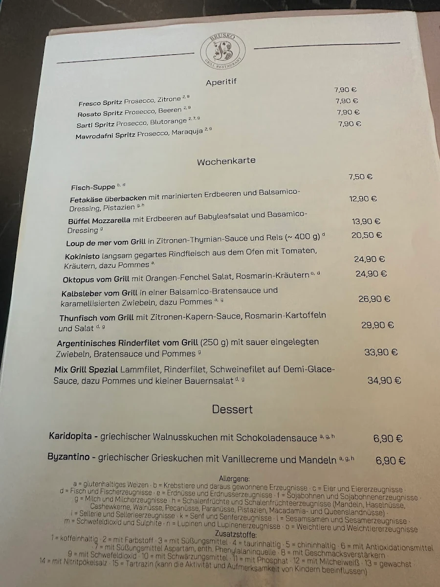 Speisekarte photo 2