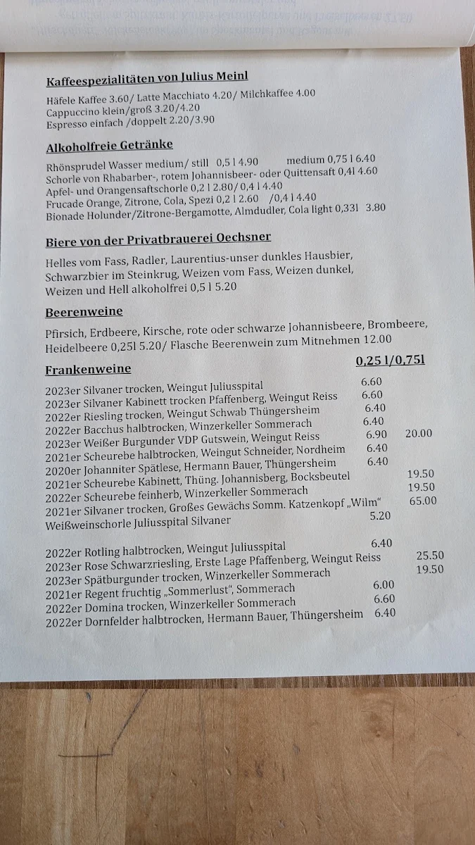 Speisekarte photo 1