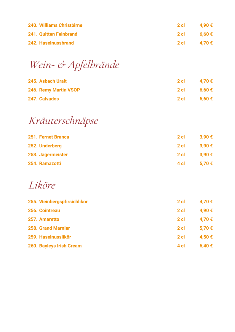 Speisekarte photo 6