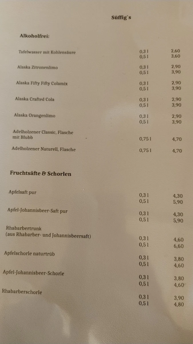 Speisekarte, Restaurant Rübenrot