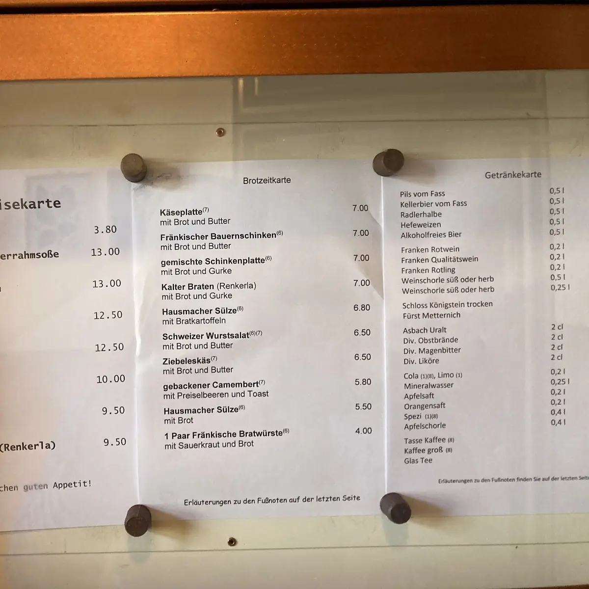 Speisekarte photo 1