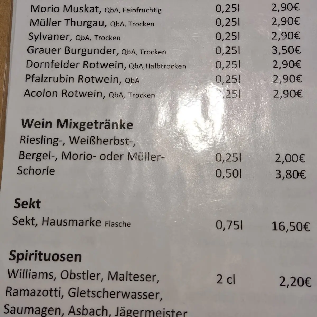 Speisekarte photo 3