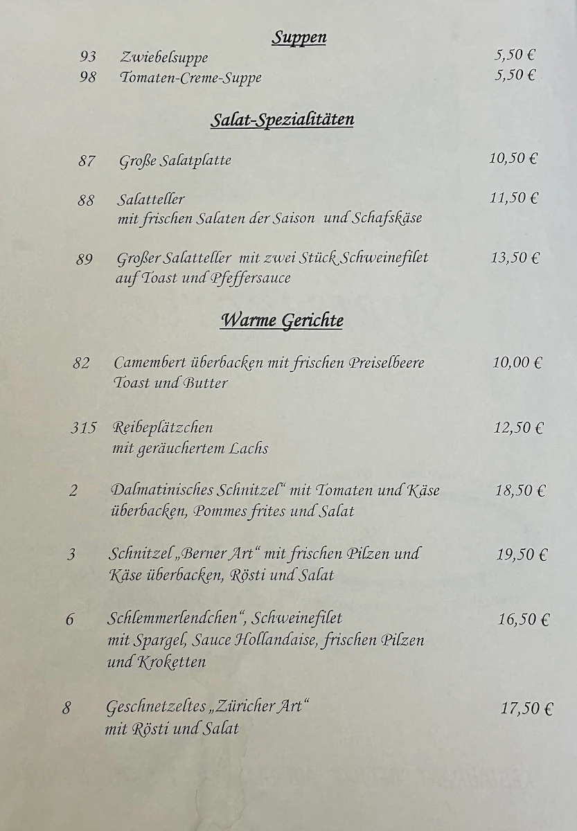 Speisekarte photo 2