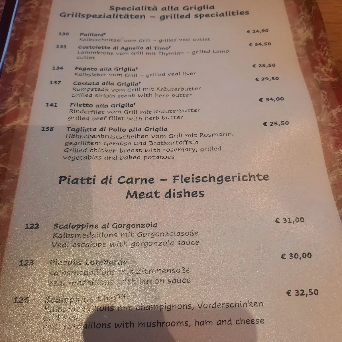 Speisekarte photo 1