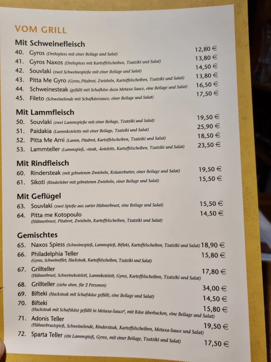 Speisekarte photo 1
