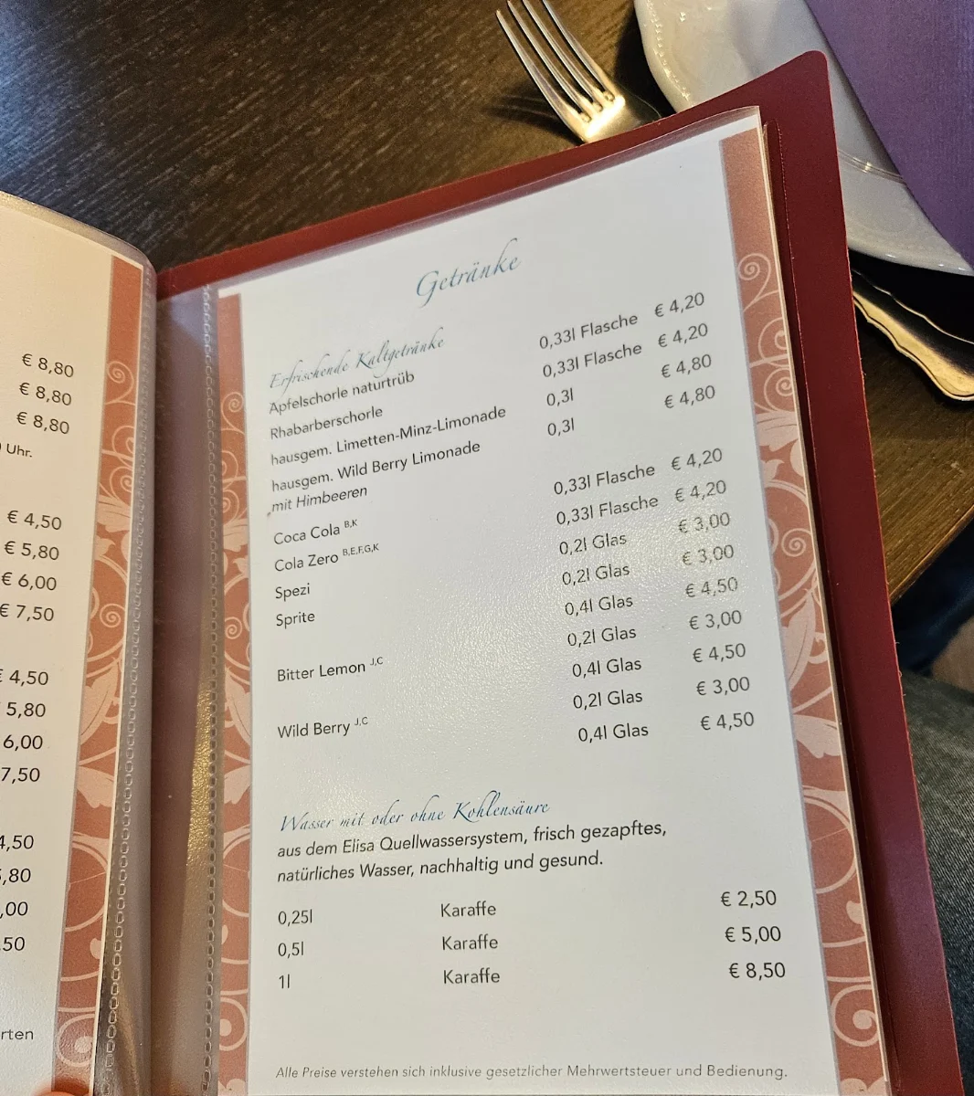 Speisekarte photo 3