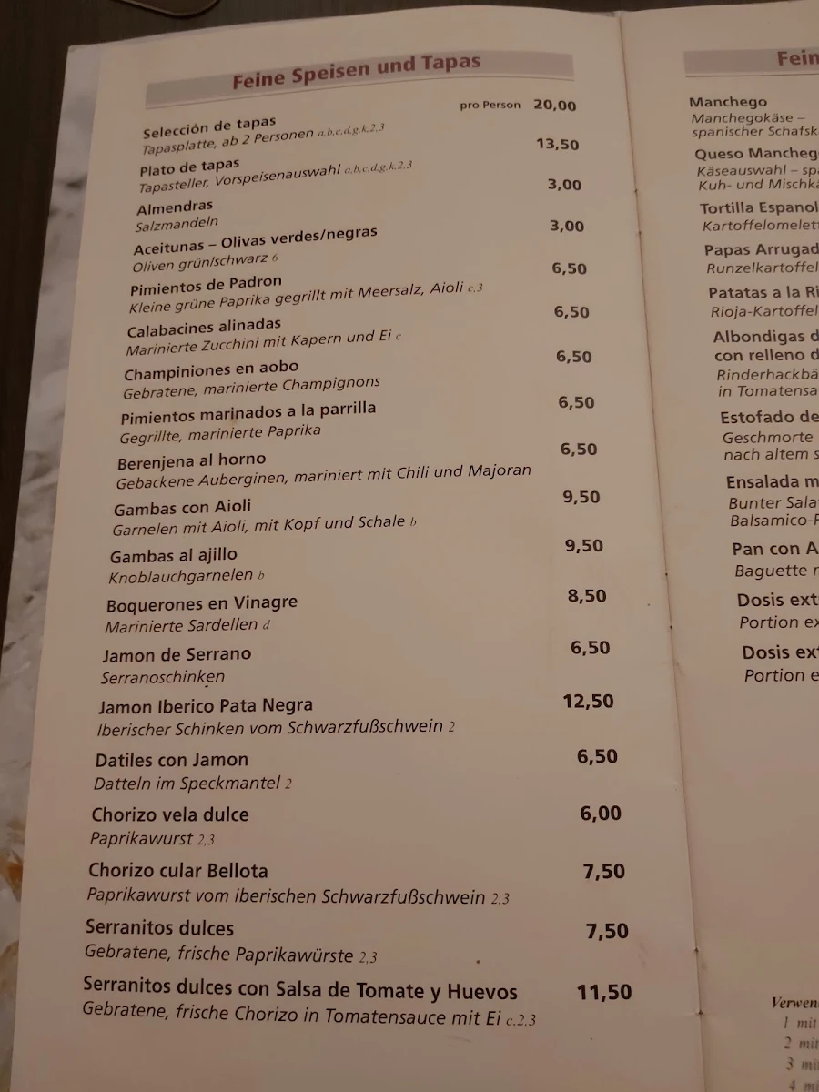Speisekarte photo 2