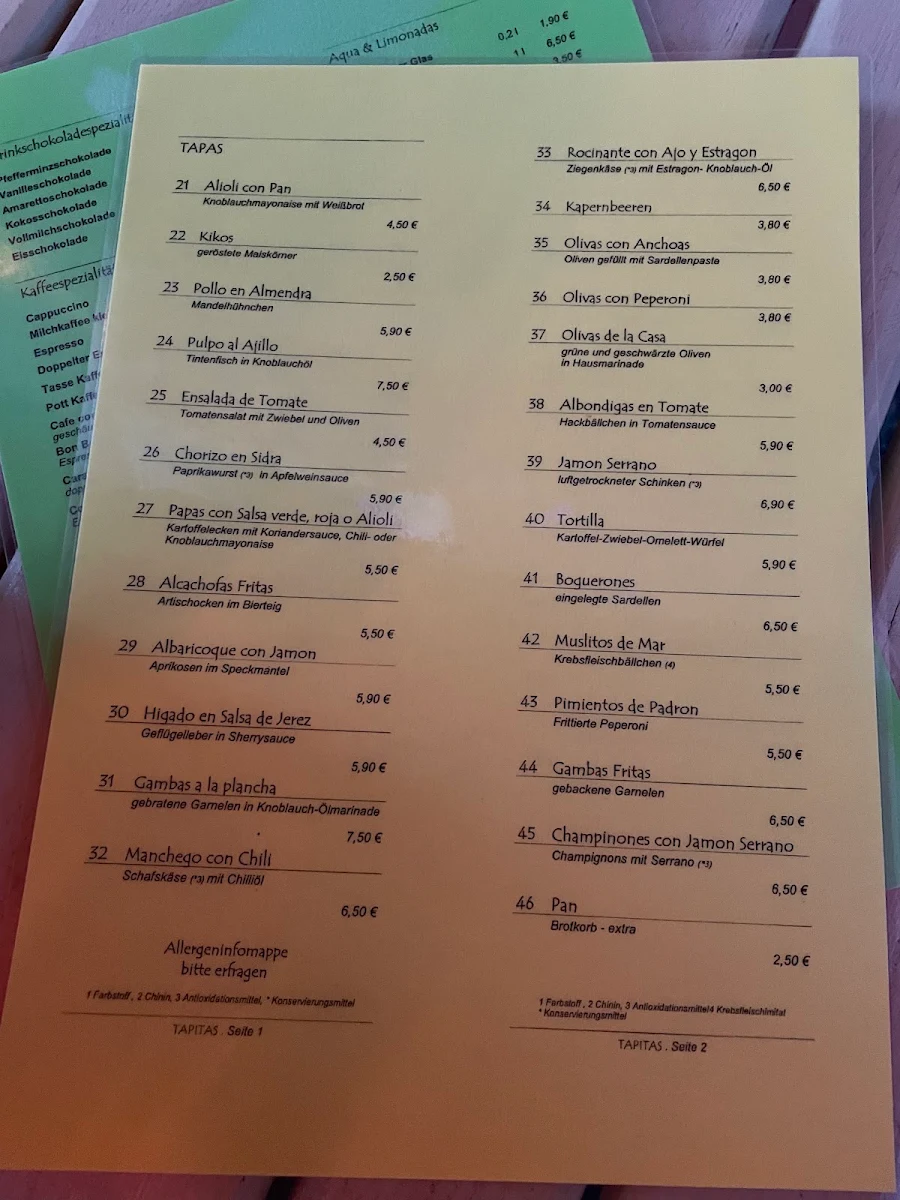 Speisekarte photo 2