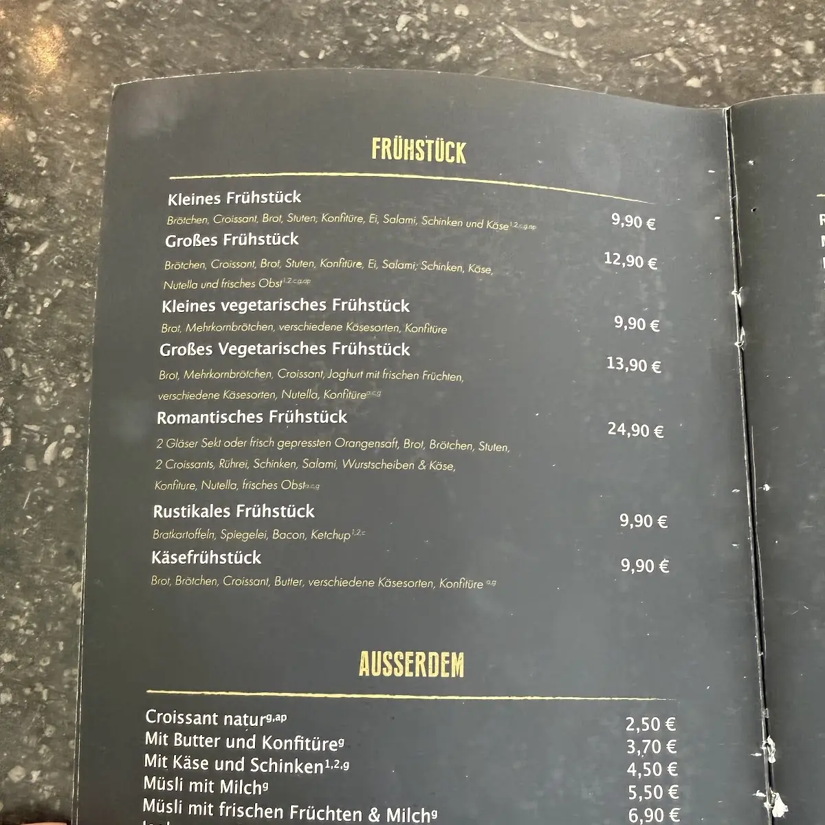 Speisekarte photo 1