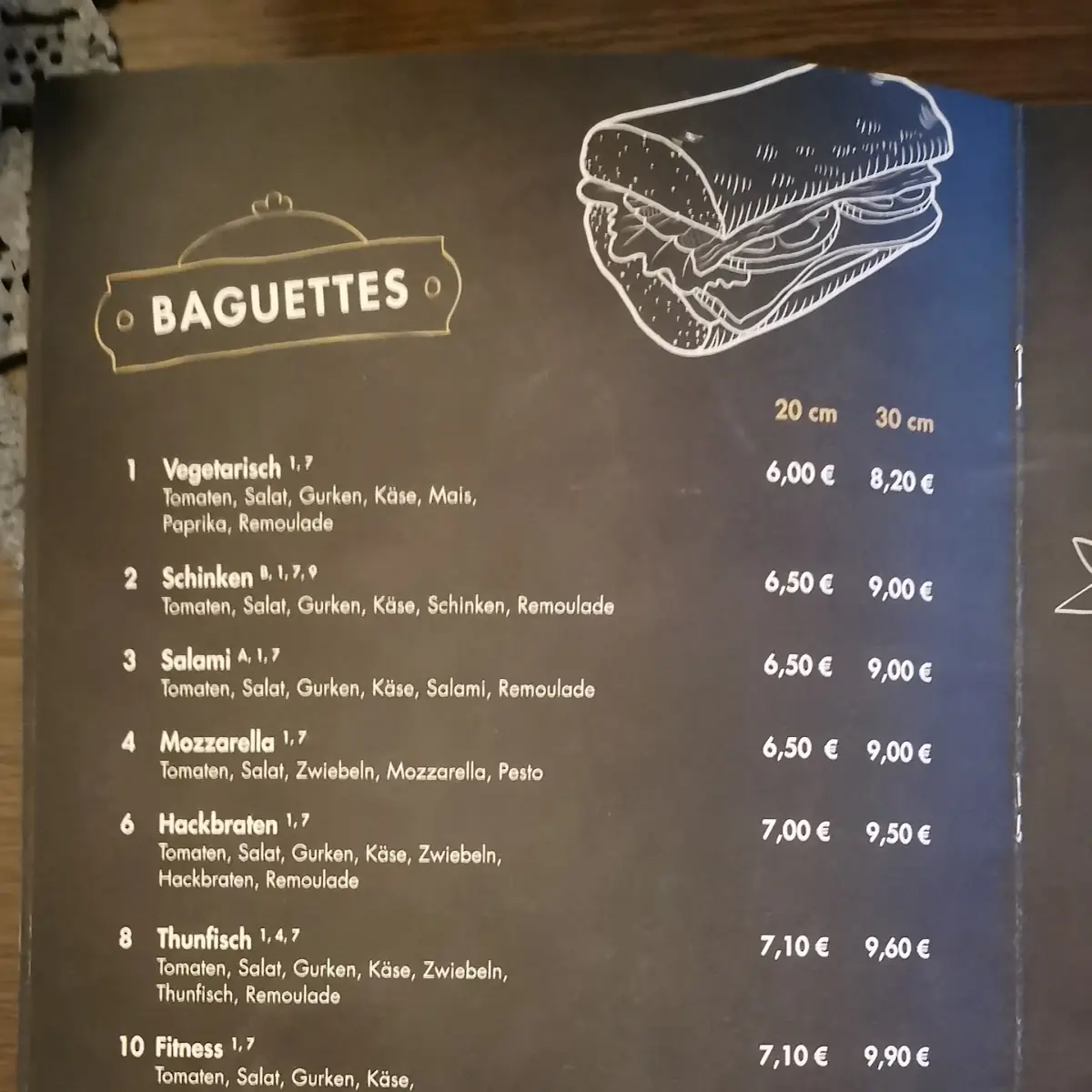 Speisekarte, Amici
