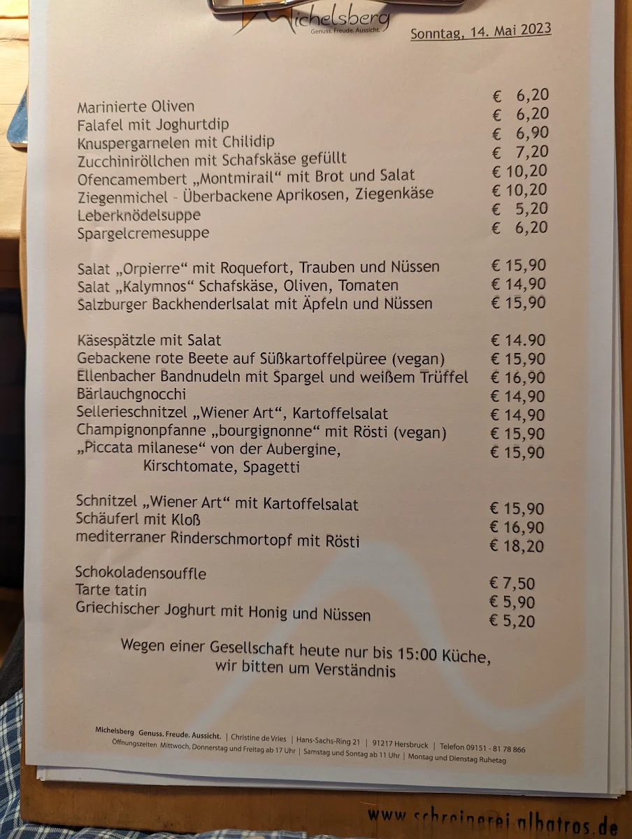 Speisekarte photo 2