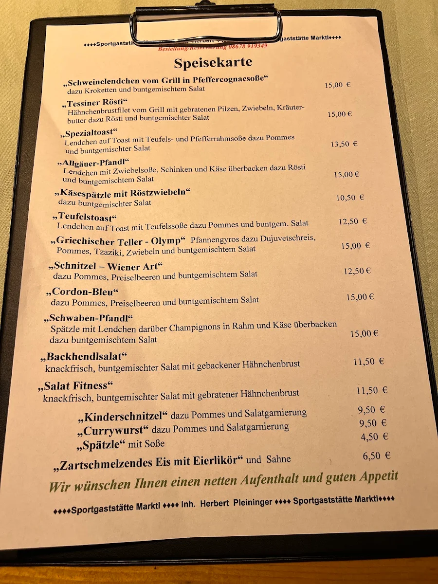 Speisekarte photo 1
