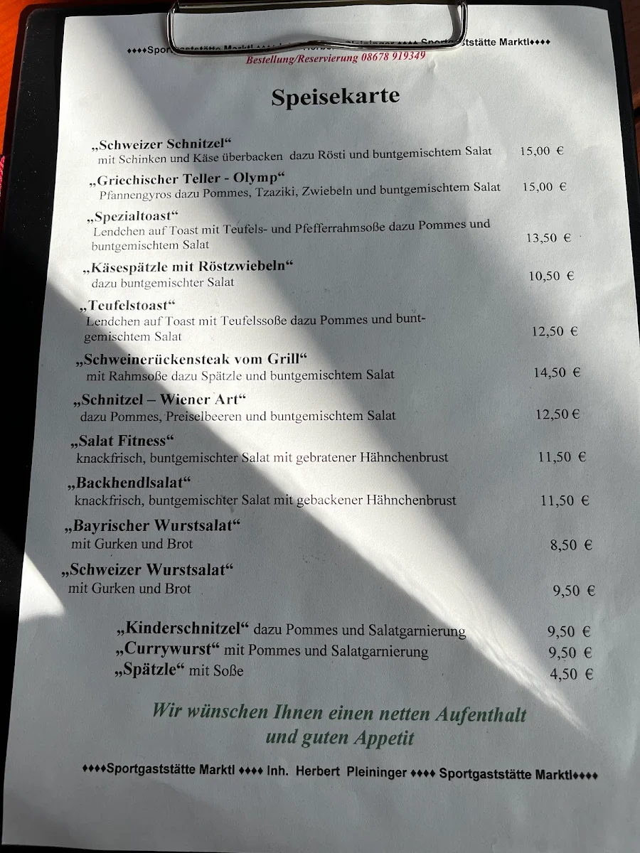 Speisekarte photo 2