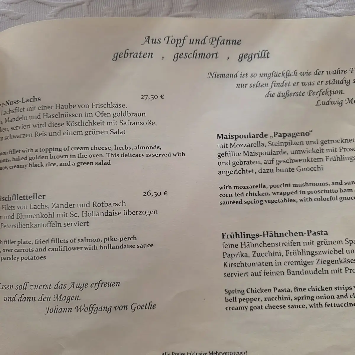 Speisekarte photo 4
