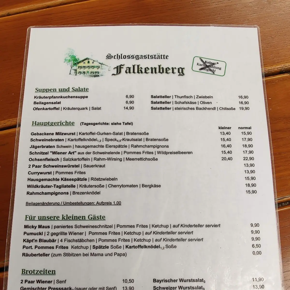Speisekarte photo 1