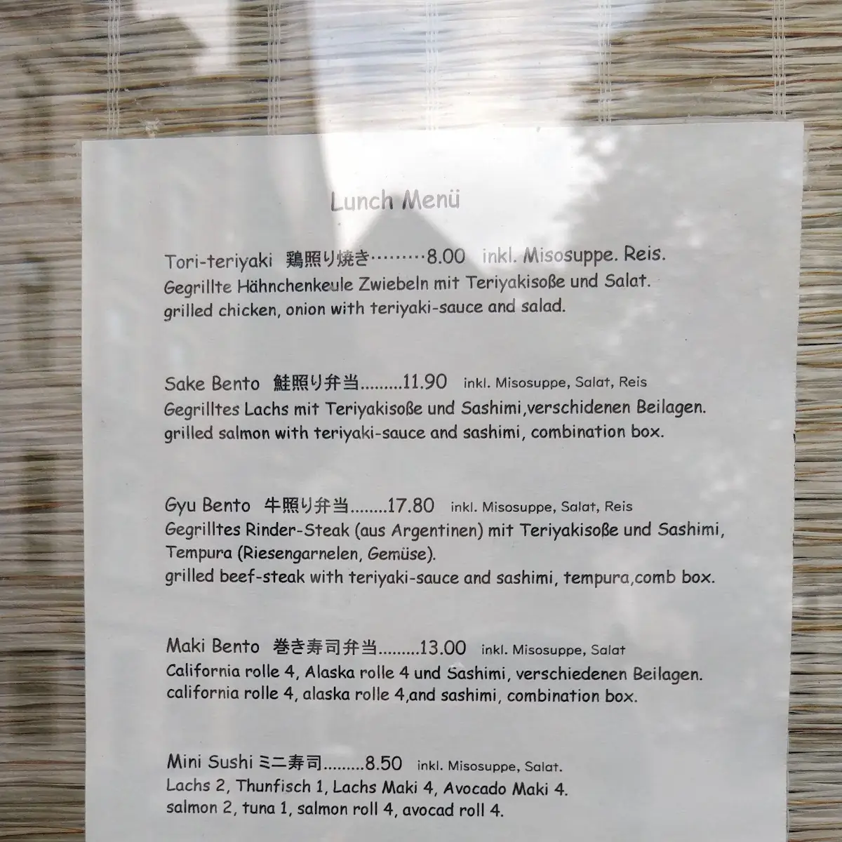 Speisekarte photo 2