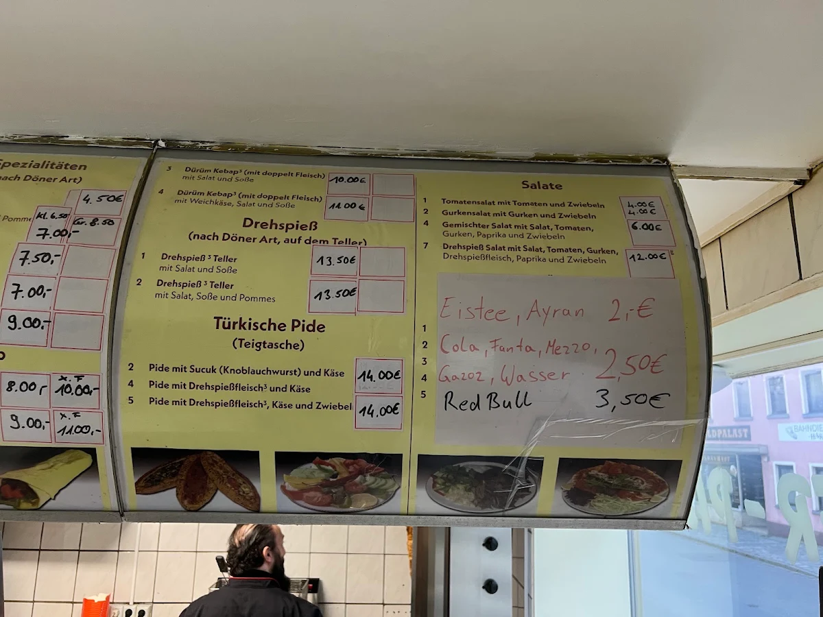 Speisekarte, Winner & Winner Chicken Döner
