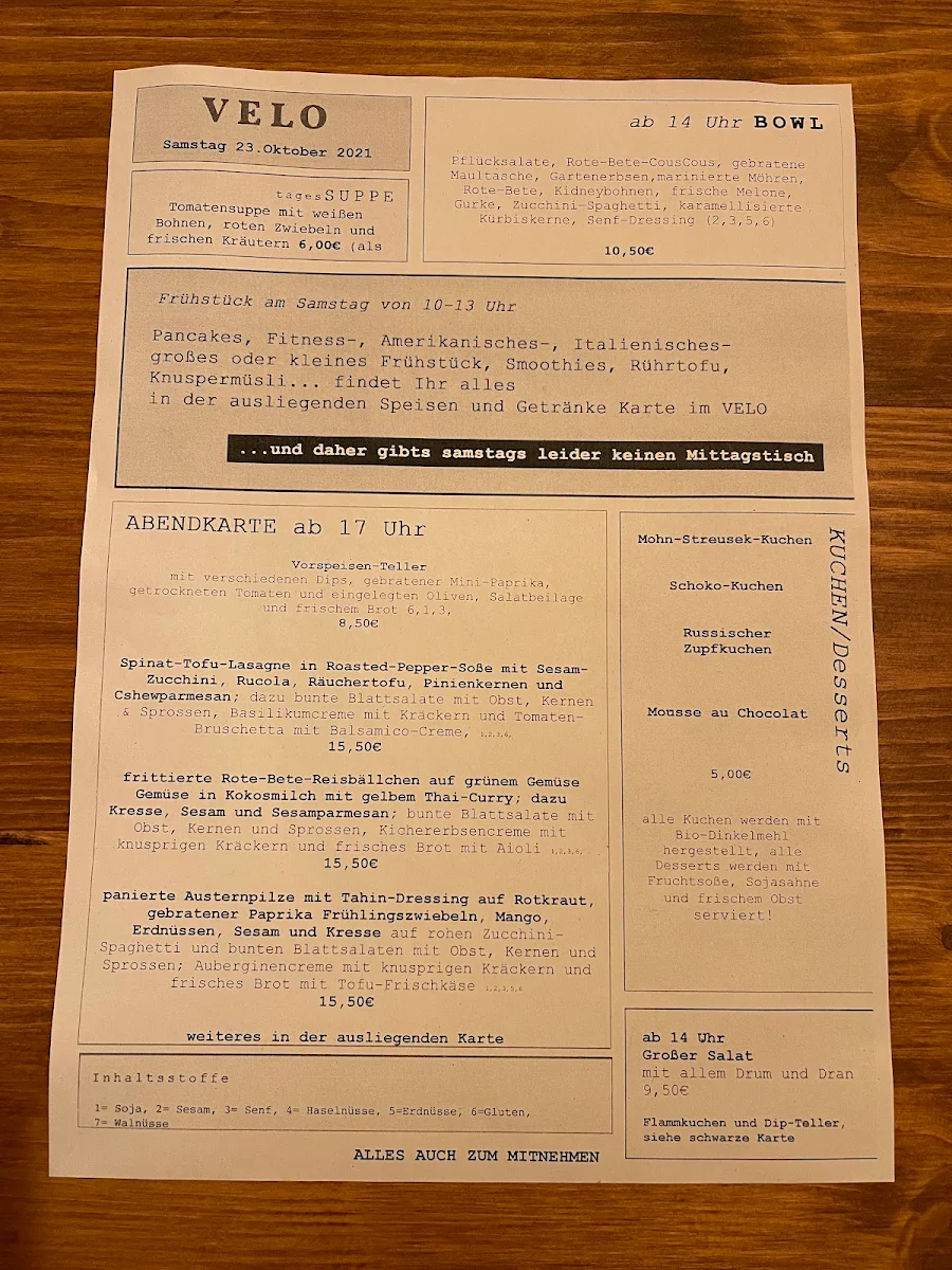 Speisekarte photo 2