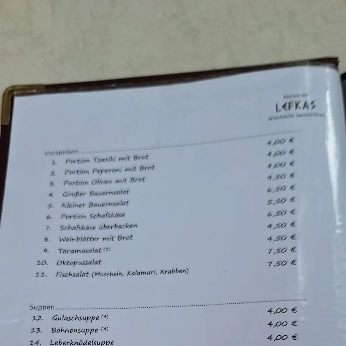 Speisekarte photo 3