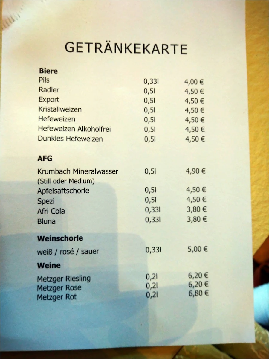 Speisekarte photo 2