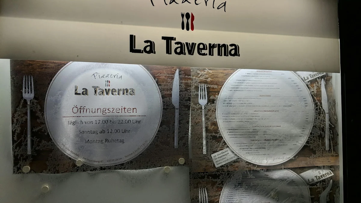Speisekarte, La Taverna