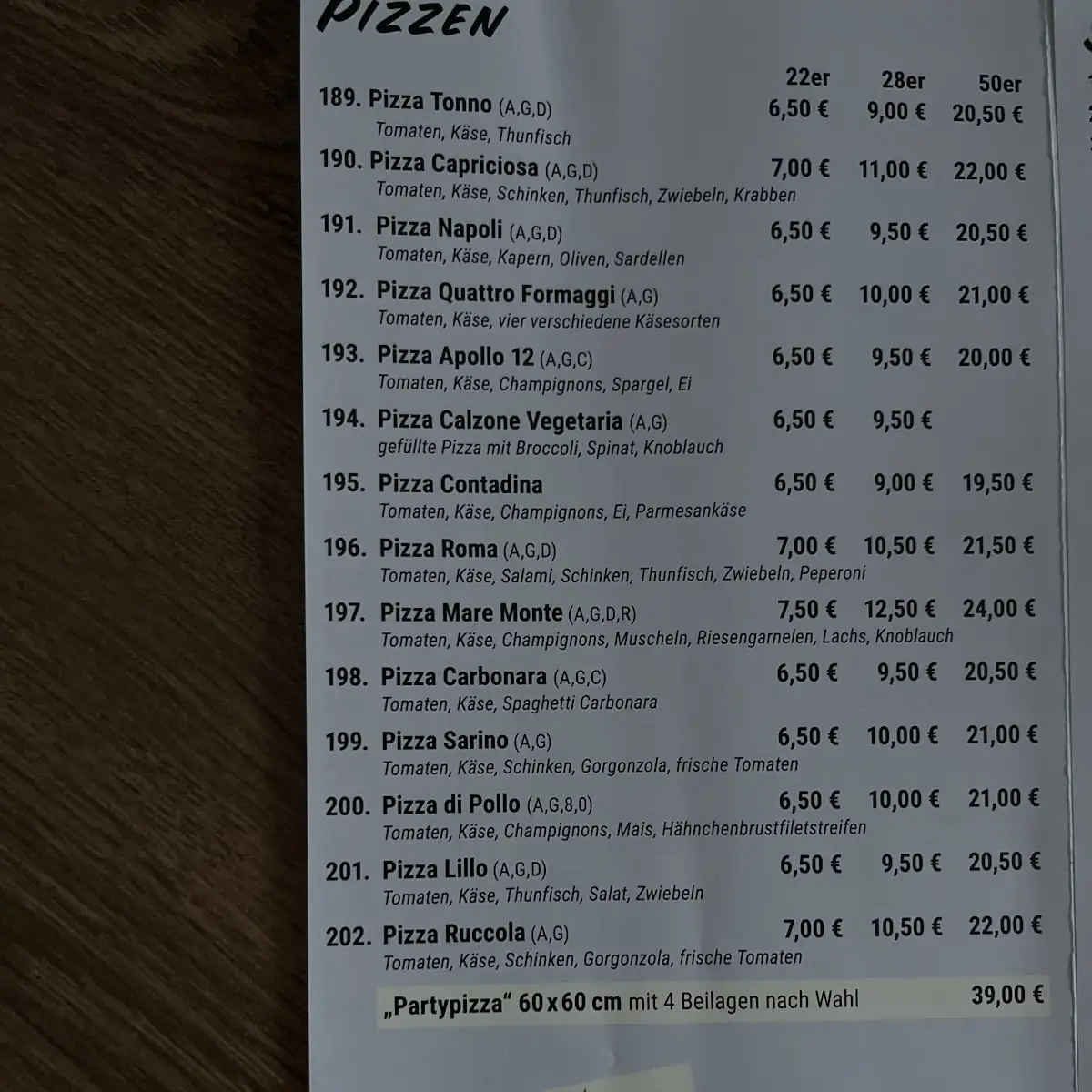 Speisekarte photo 5