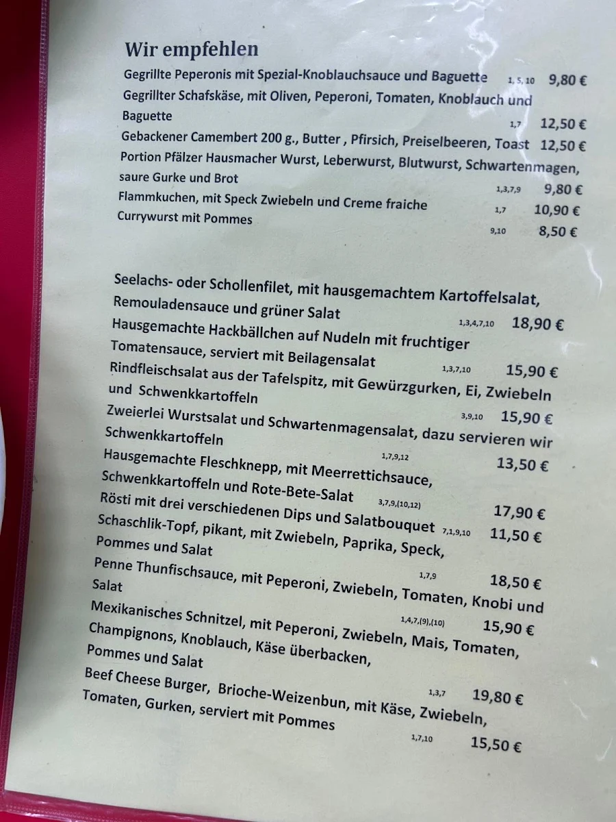 Speisekarte photo 2