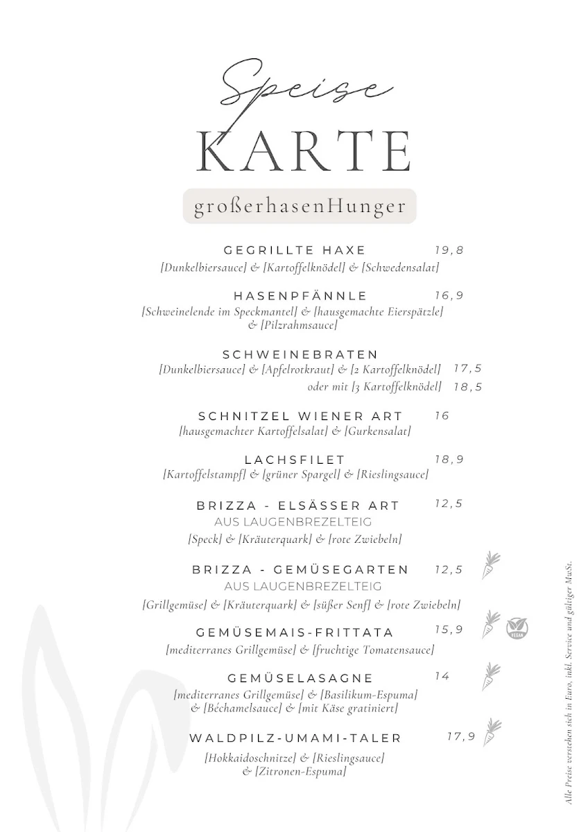 Speisekarte photo 1