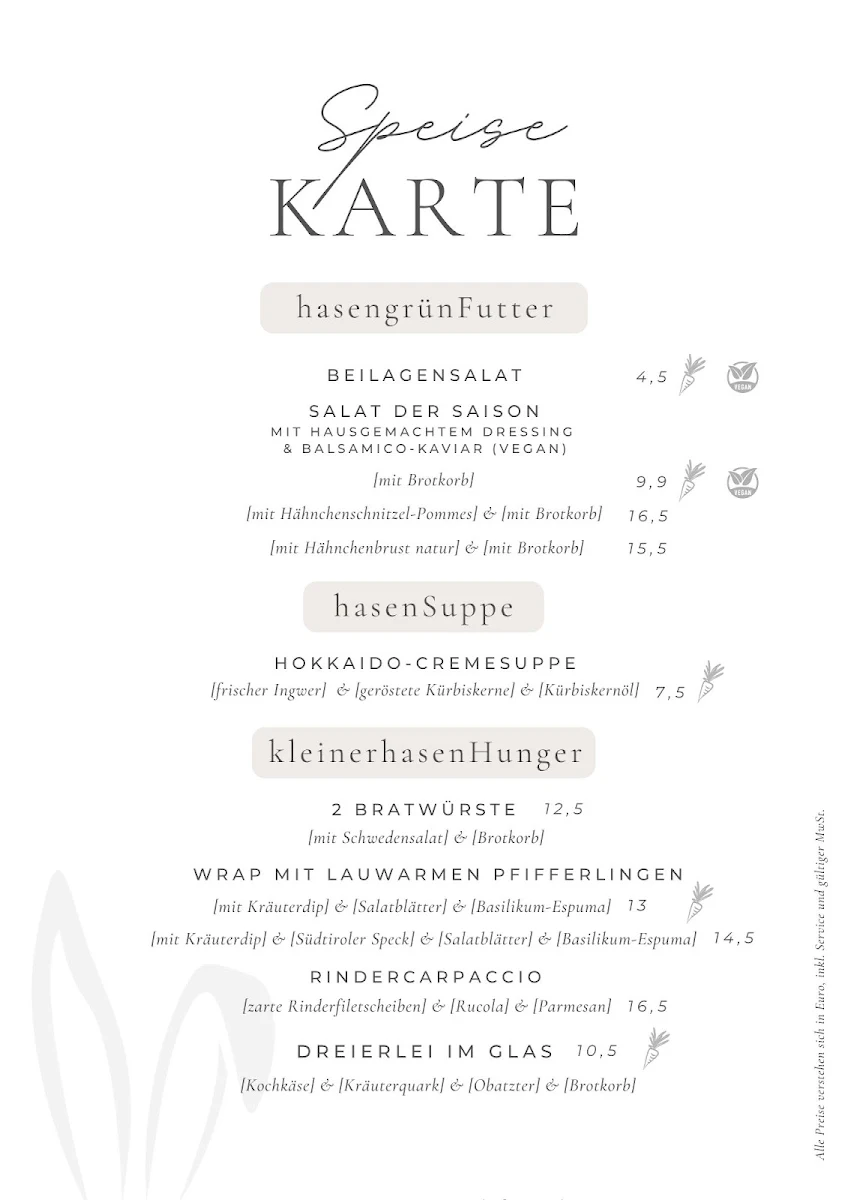 Speisekarte photo 2