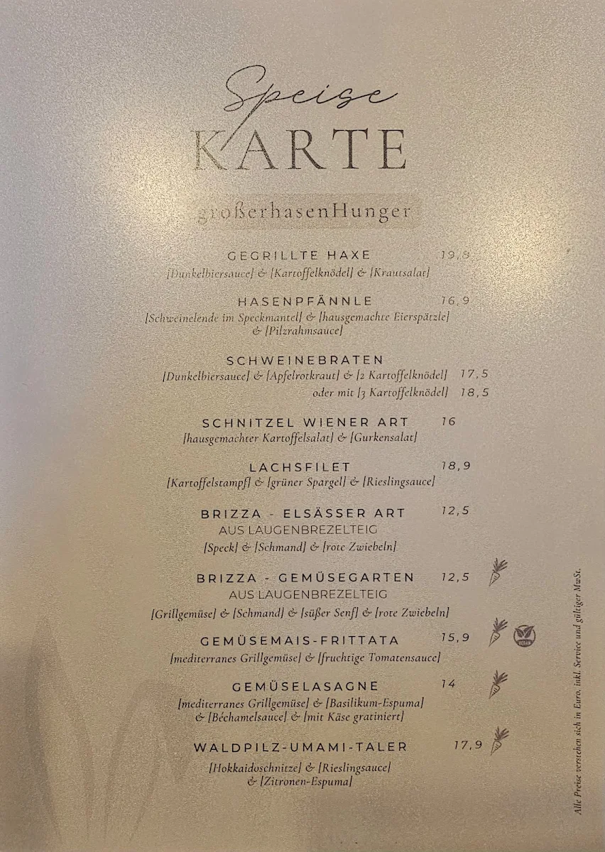 Speisekarte photo 5