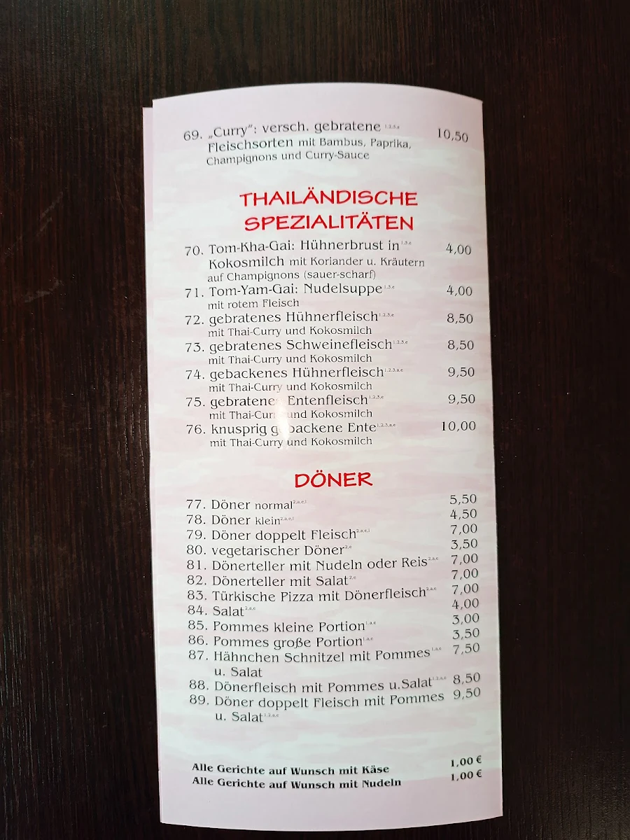 Speisekarte photo 2