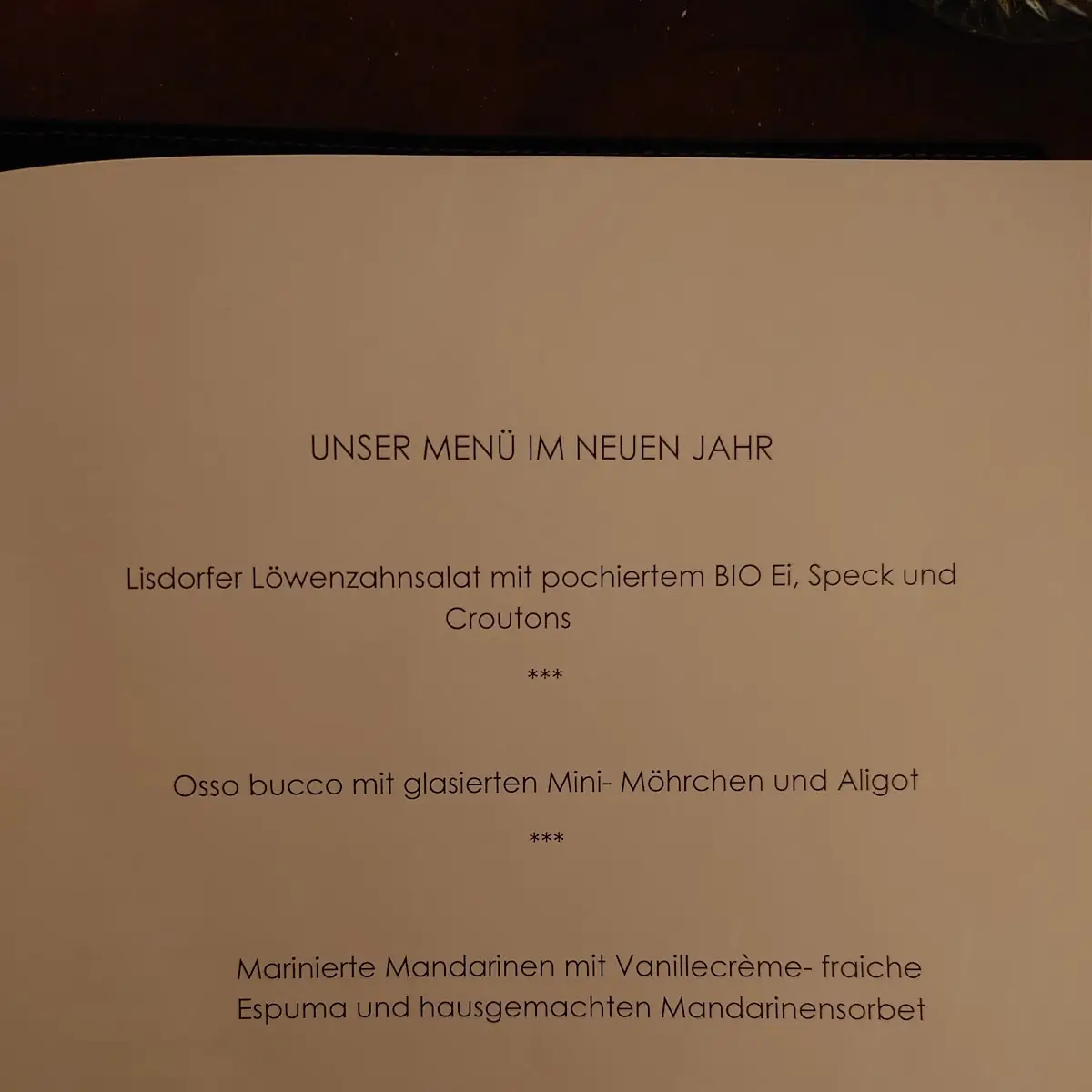 Speisekarte photo 1