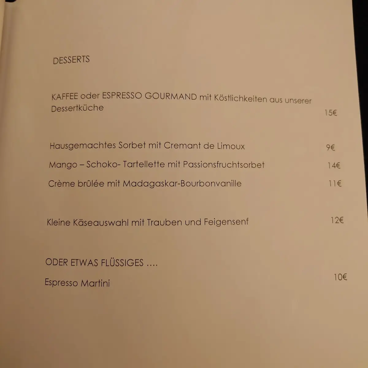 Speisekarte photo 3