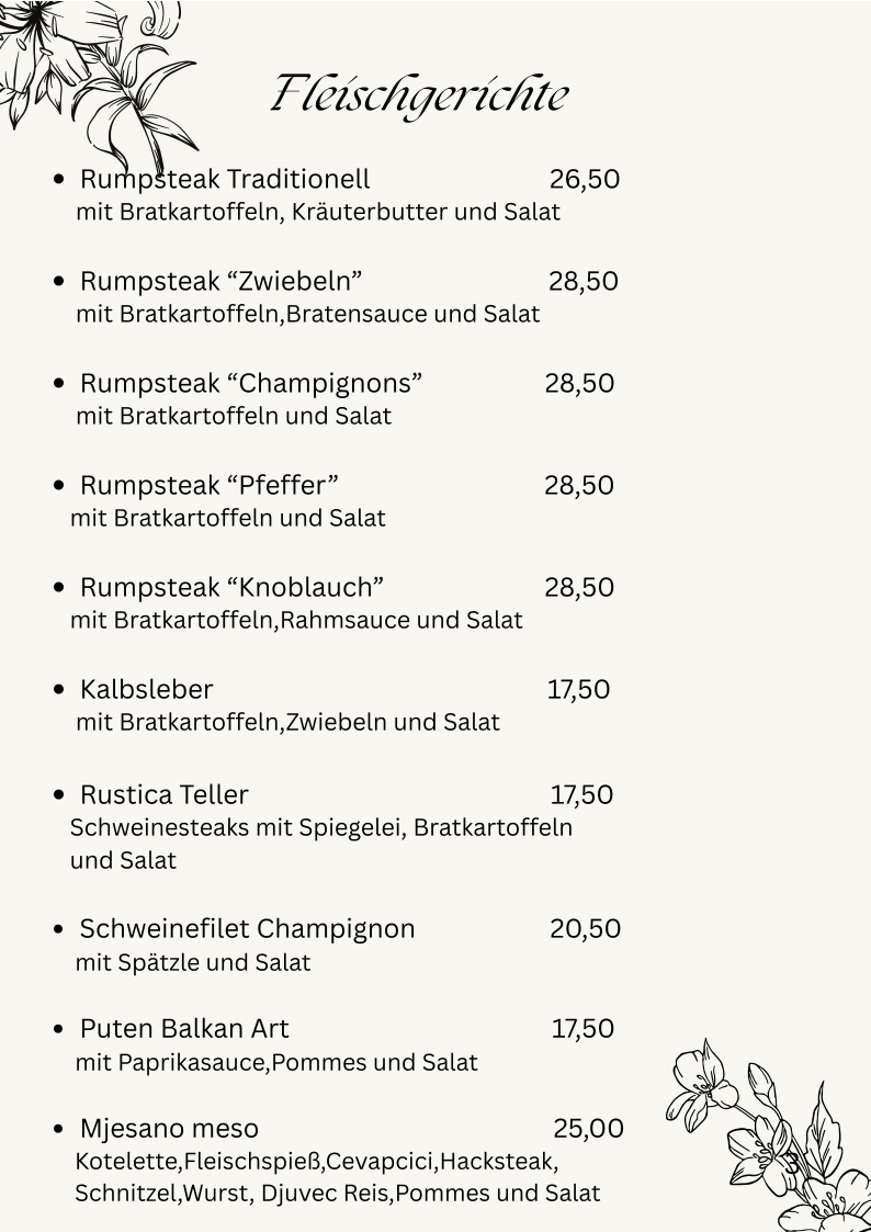Speisekarte photo 1