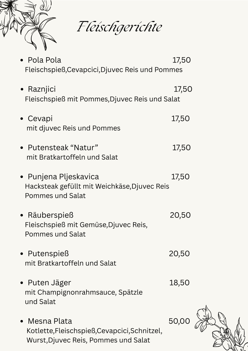 Speisekarte photo 3
