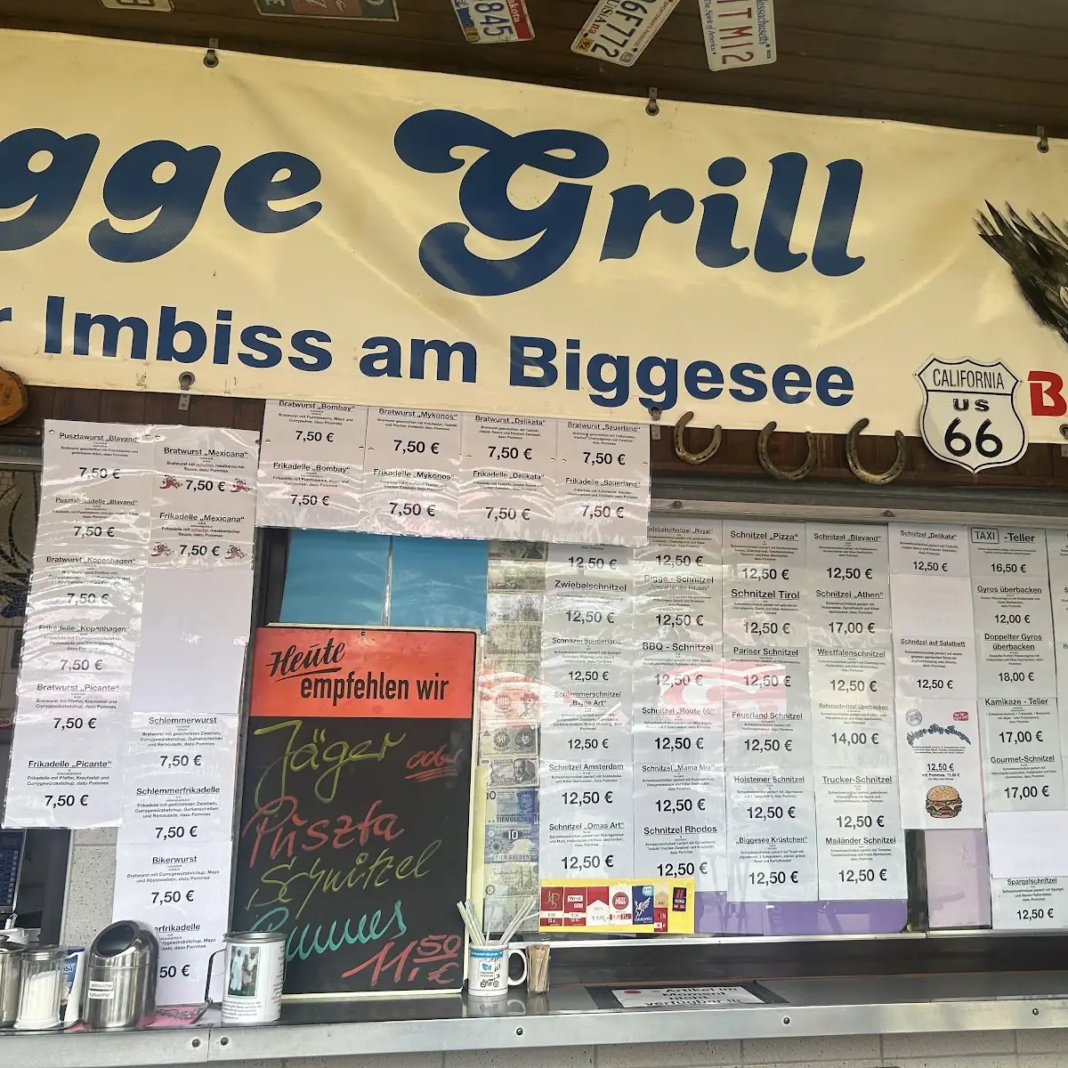 Speisekarte, Bigge Grill