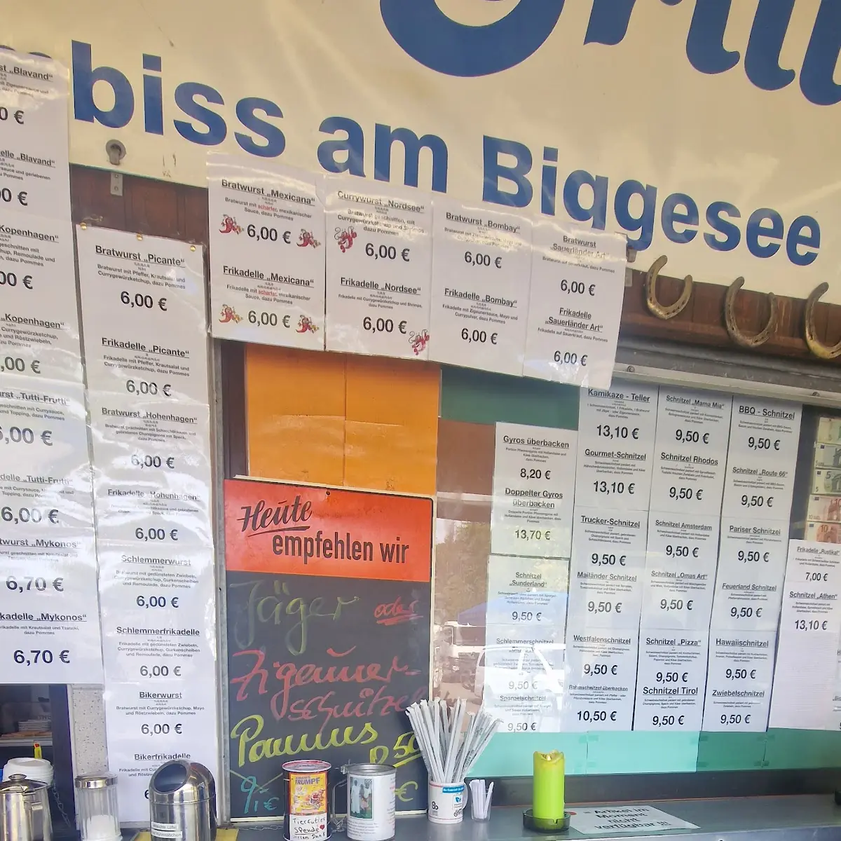 Speisekarte, Bigge Grill