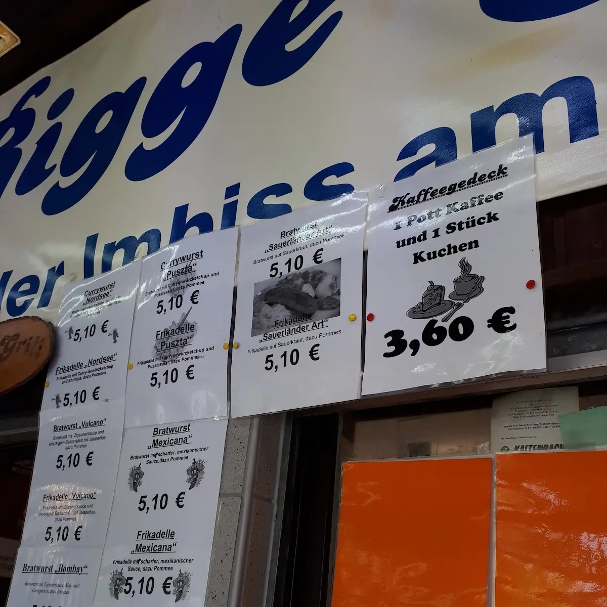 Speisekarte, Bigge Grill
