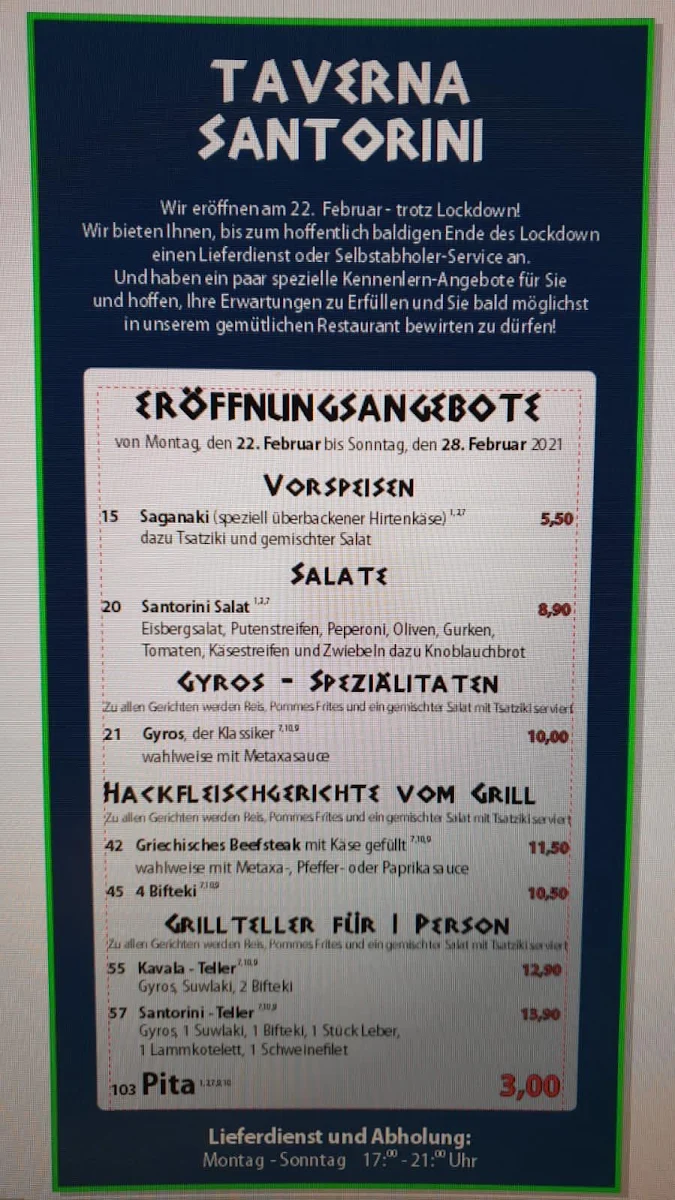 Speisekarte photo 3