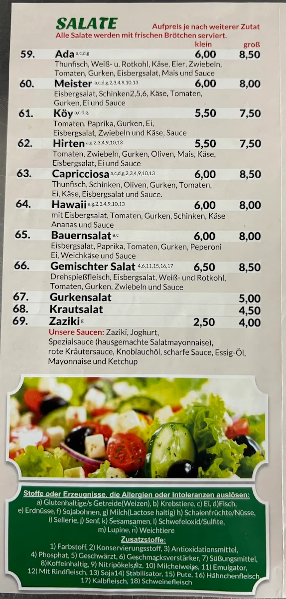 Speisekarte photo 5