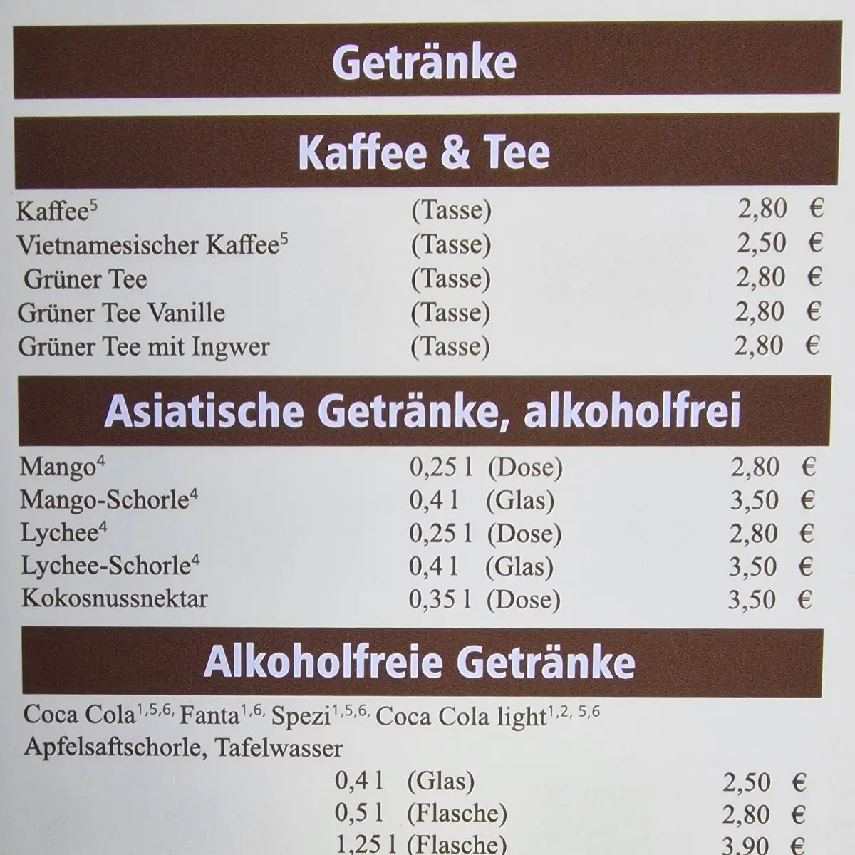 Speisekarte photo 4