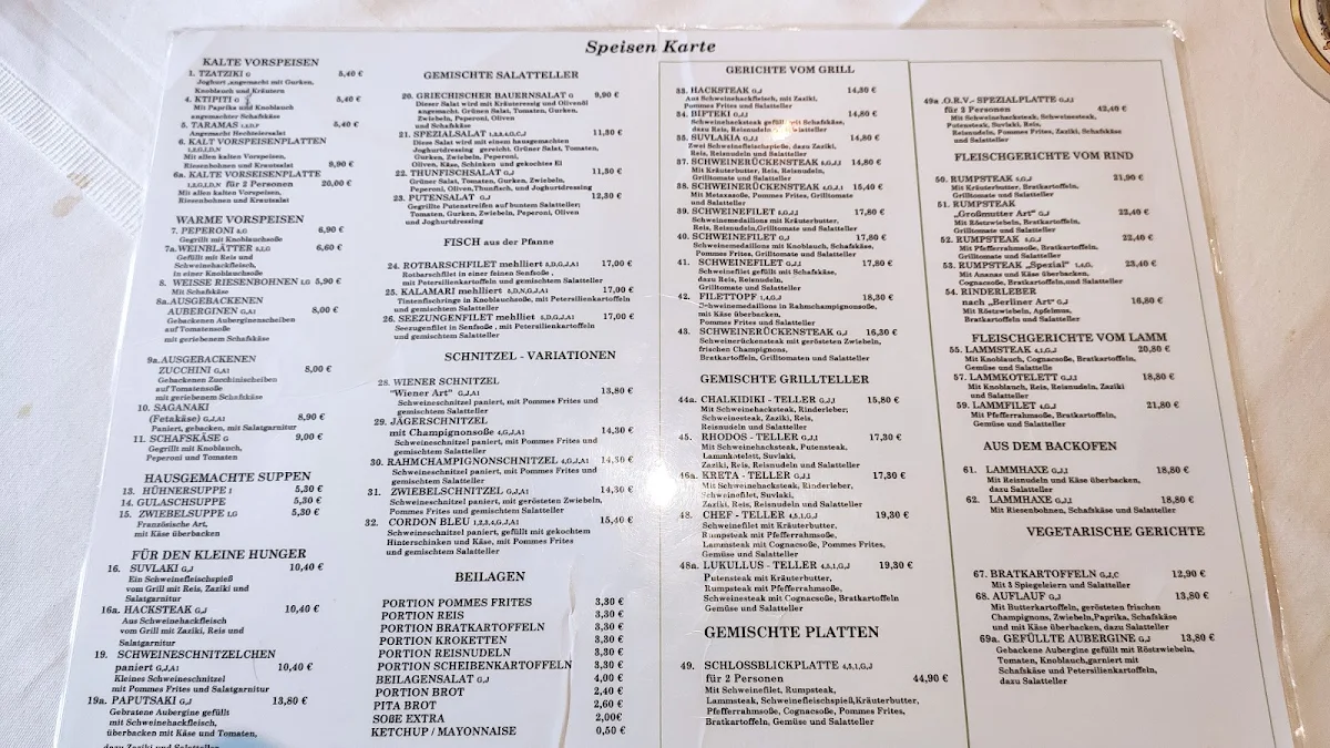 Speisekarte photo 3