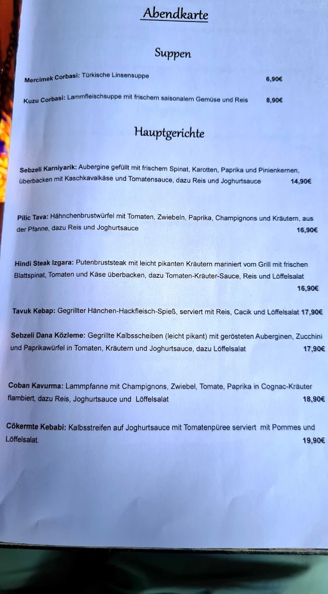 Speisekarte photo 5