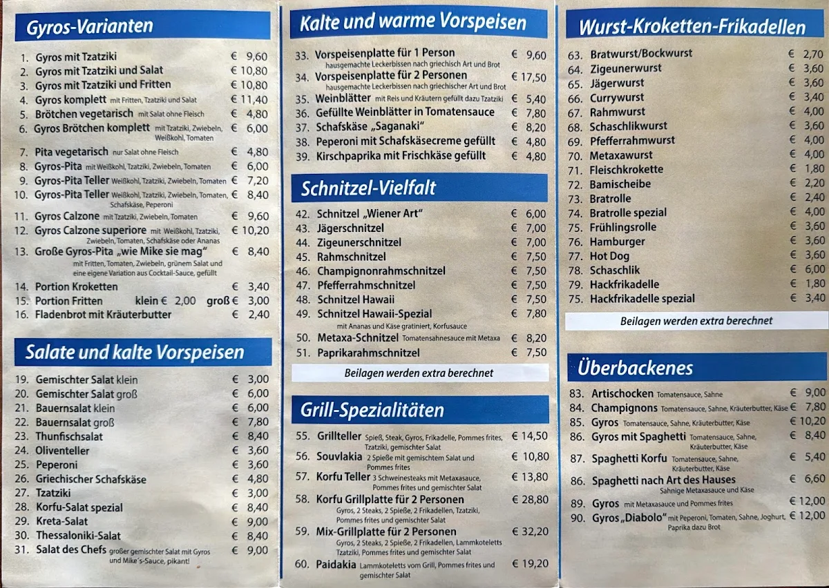 Speisekarte photo 1
