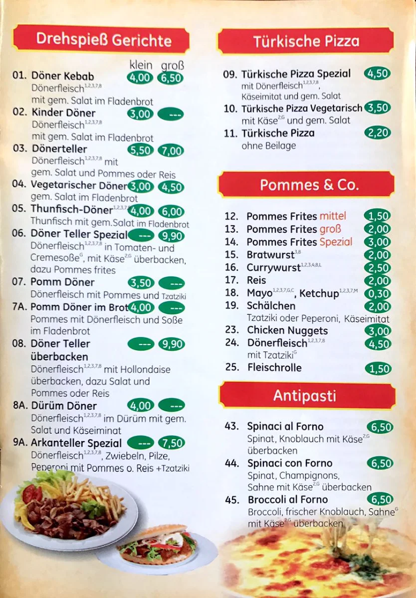 Speisekarte, Pizzeria La Casa | Lieferdienst für Pizza & Döner Issum 🍕🥙