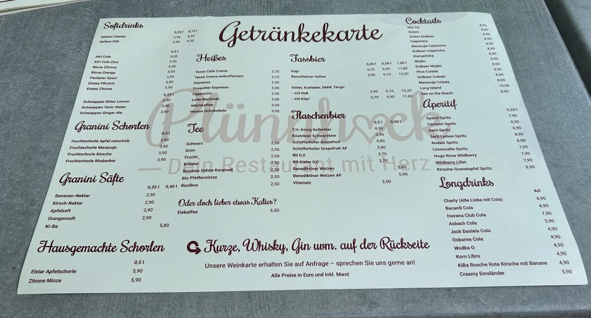 Speisekarte photo 1