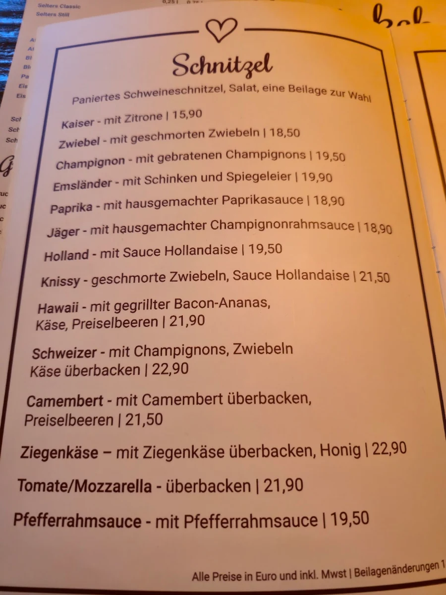 Speisekarte photo 2