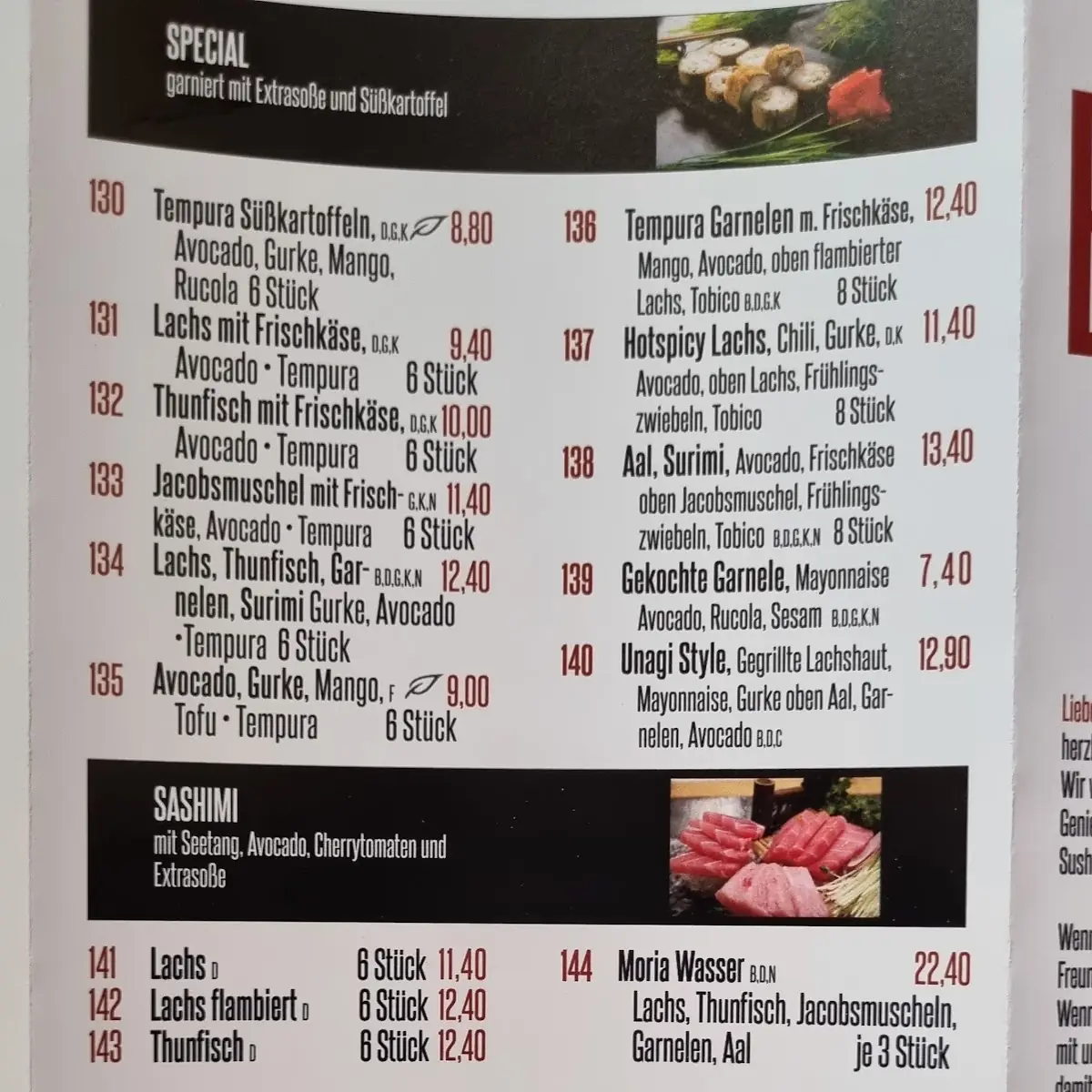 Speisekarte photo 2